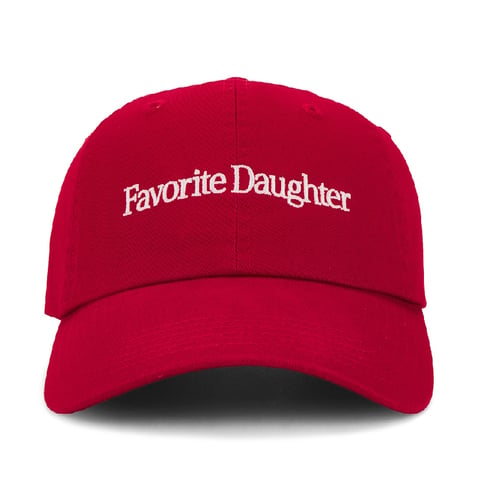 FAVORITE DAUGHTER BASEBALL HAT ( RED )