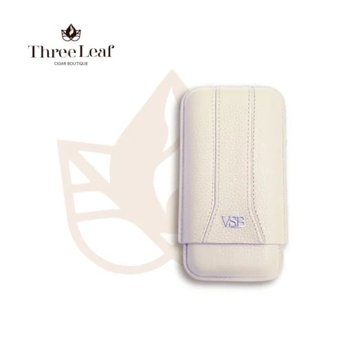 VSB London Three Finger Cream Leather Case