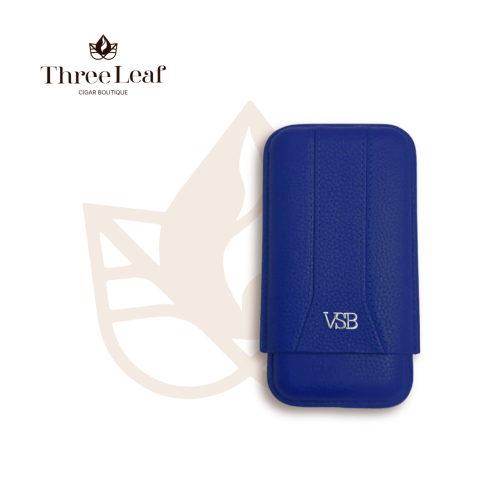 VSB London Three Finger Royal Blue Leather Case
