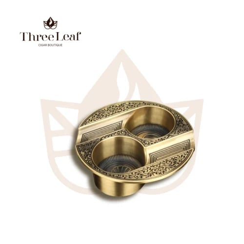 Xifei Ashtray with 2 Slots Bronze