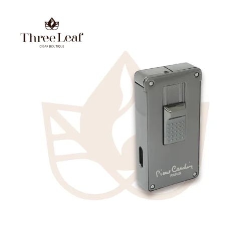 Pierre Cardin Thrust-Up Dual Jet Flame Cigar Lighter Black