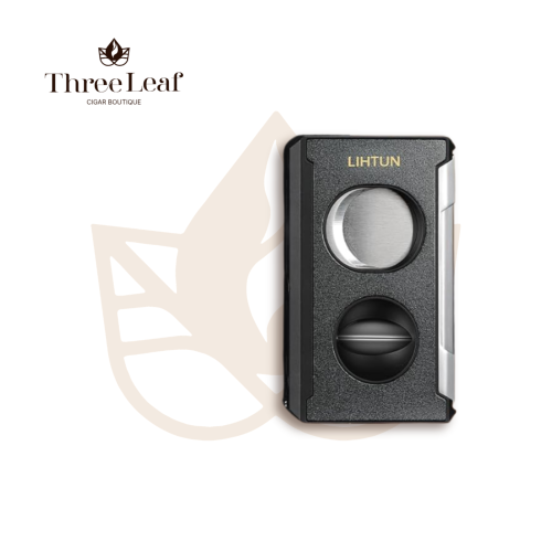 LIHTUN 4 in 1 Cigar Cutter Guillotine Black