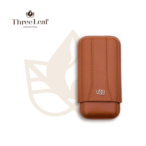 VSB London Three Finger Brown Leather Case