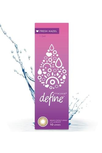 عدسات لاصقه ملونه يومية أكيوفيو ديفاين فريش هازل 30 عدسه - Define Fresh 1 day FRESH HAZEL Lenses