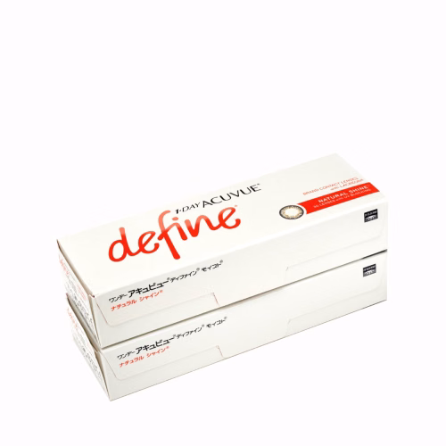 عدسات لاصقه ملونه يومية أكيوفيو ديفاين ناتشورال شين 60 عدسه - Define Fresh 1 day NATURAL SHINE Lenses