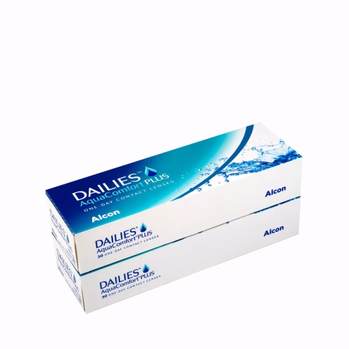 عدسات لاصقه عدسات شفافة يومية ديليز أكوا كمفورت بلس 60 عدسه DAILIES AquaComdort PLUS LENSES