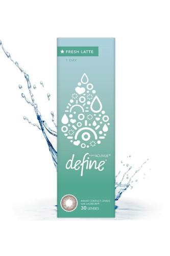 عدسات لاصقه ملونه يومية أكيوفيو ديفاين فريش لاتي 30 عدسه - Define Fresh 1 day FRESH LATTE Lenses