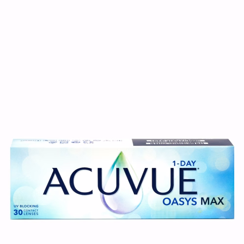 عدسات لاصقه شفافة يومية أكيوفيو اويسس ماكس 30 عدسه - ACUVUE OASYS MAX 1-DAY LENSES