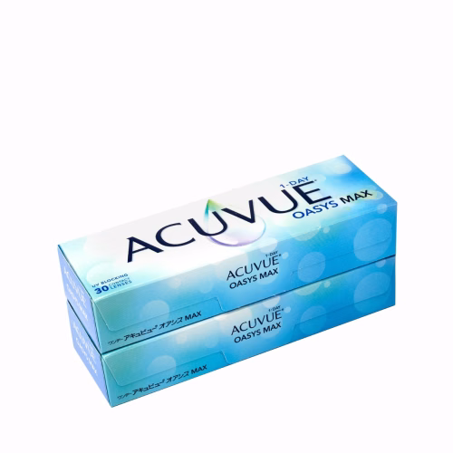 عدسات لاصقه شفافة يومية أكيوفيو اويسس ماكس 60 عدسه - ACUVUE OASYS MAX 1-DAY LENSES