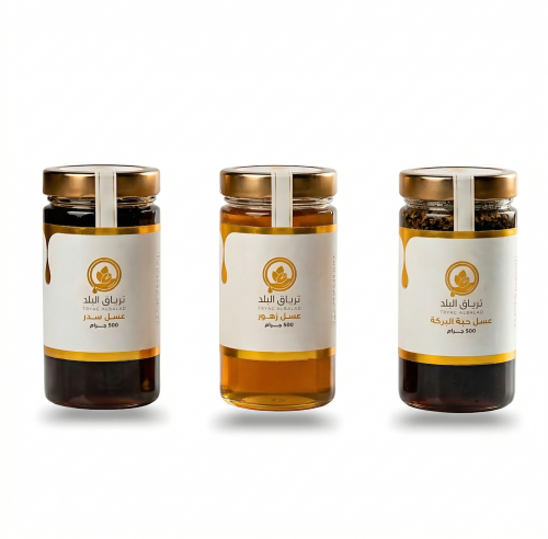 باقة الذهبية العلاجية (عسل السدر الجبلي – عسل الزه...