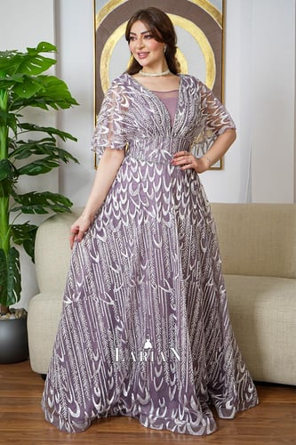 فستان سهره موف ملكي شلال جبلي انيق - لاريان ستور