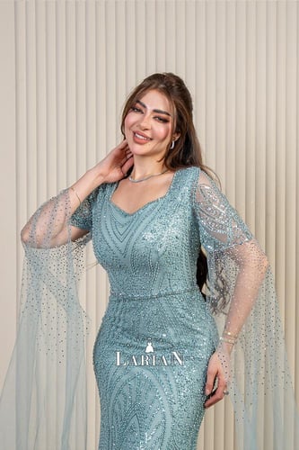 فستان تيفاني مرصع بالفصوص -لاريان ستور