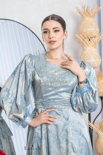 فستان ميدي مشجر بفصوص - لاريان ستور