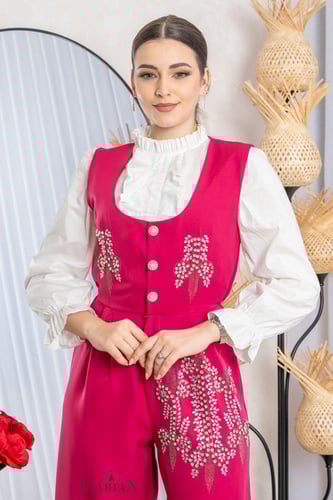 جمبسوت فوشي مرصع بفصوص انيق - لاريان ستور