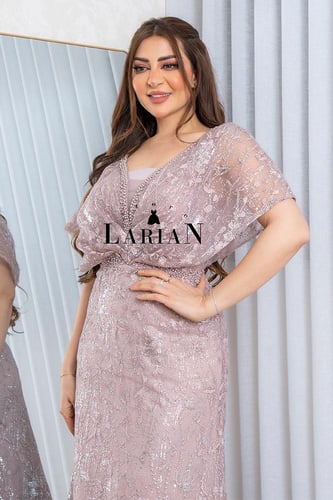 فستان سهره بقصه انثويه حيوي بشجيرات ساحره -لاريان...