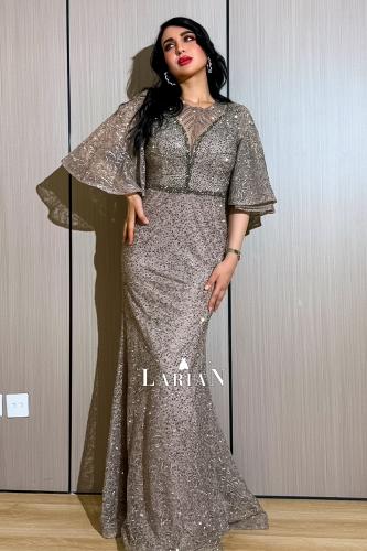 فستان سهره فراشة انيق مع فصوص وتطريز - لاريان ستور