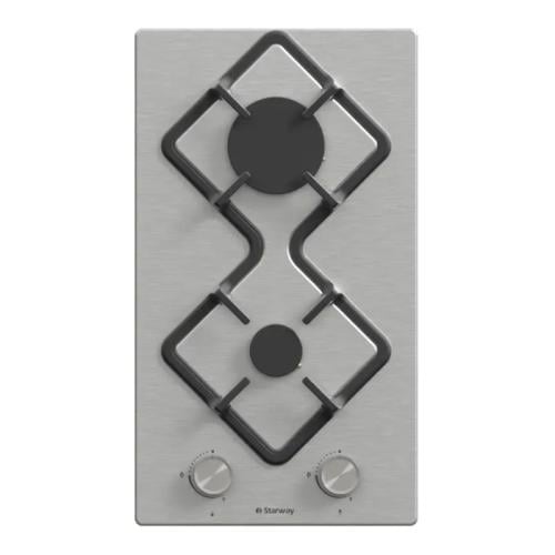 مسطح ستار واي غاز 2 شعلة 30 سم - ستيل