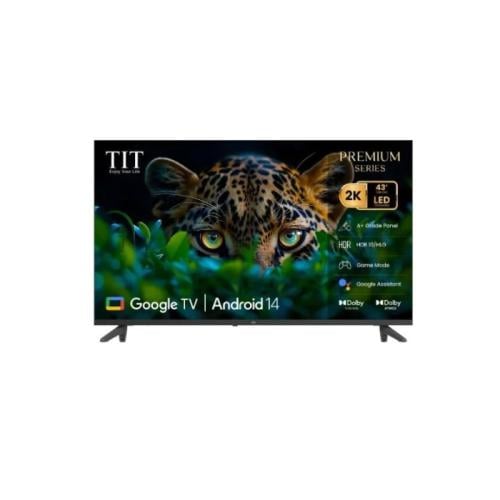 شاشة TIT سمارت 43 بوصة 4K أندرويد 14- Google TV
