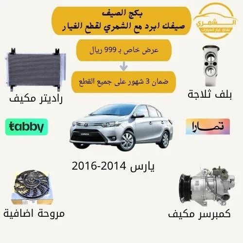 Summer package for Yaris 2014-2016 compressor