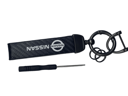 Nissan leather black medal