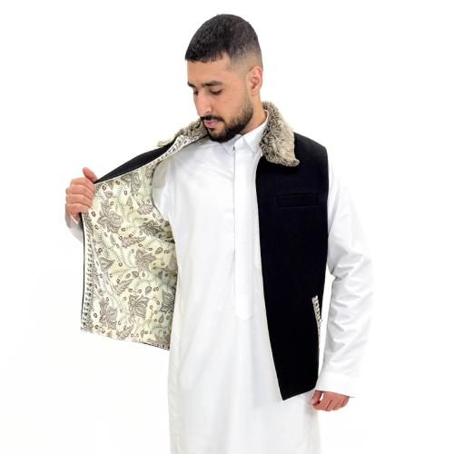 سديري طويق | اللون اسود مع فرو
