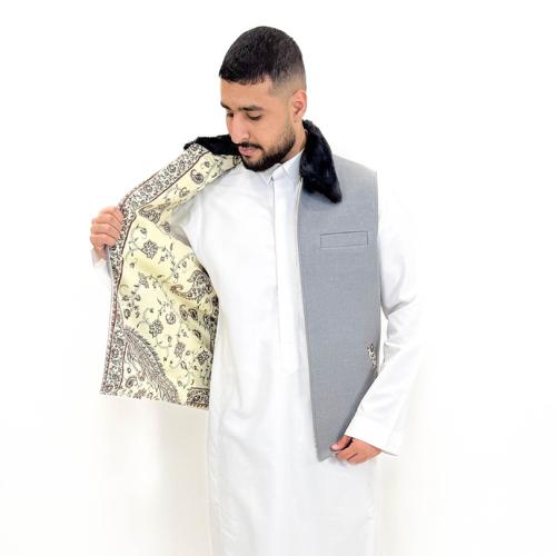 سديري طويق | اللون رمادي فاتح مع اسود