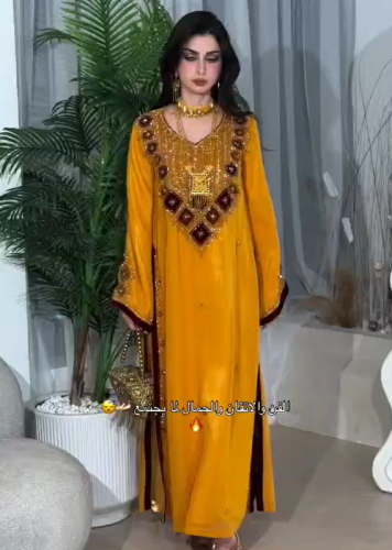 جلابية فخمهه بتطريز