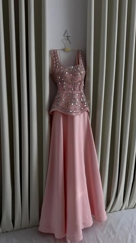 فستان باربي وردي