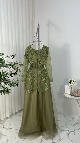 فستان حامل زيتي سهره