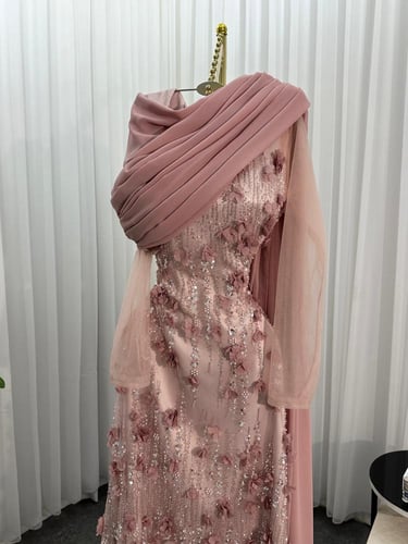 فستان تل سهرة مورد