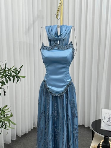 فساتين تفته تطريز يدوي كلوش