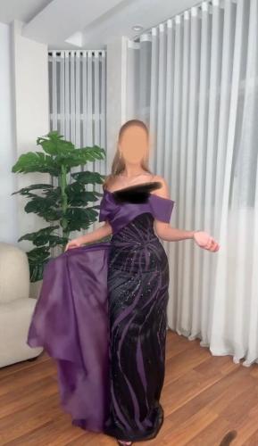 فساتين كلفه مطرز مبطن