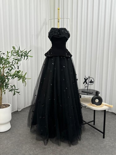 فستان سهره تل اسود