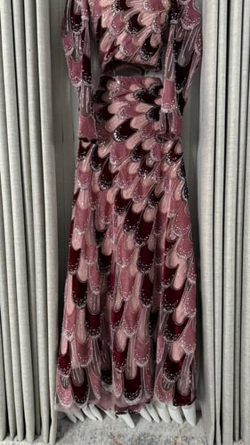 فستان كحلي قطعتين