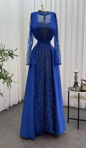 فساتين تفته مع تل مطرز