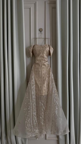 فستان خرز زركون