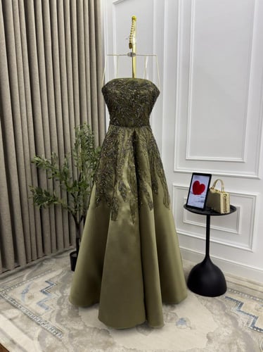 فستان سهره زيتي