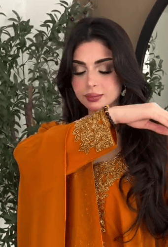 جلابية برتقالي