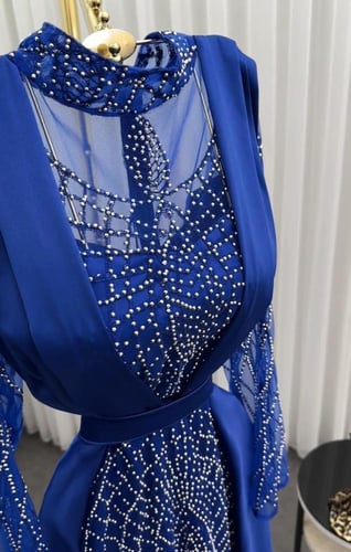 فساتين تفته مع تل مطرز