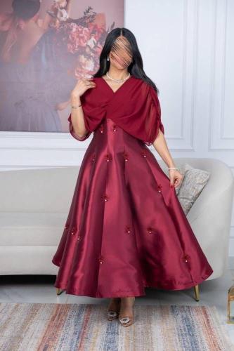 فستان سهره برغندي