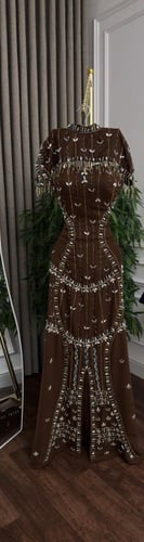 فستان باربي بني