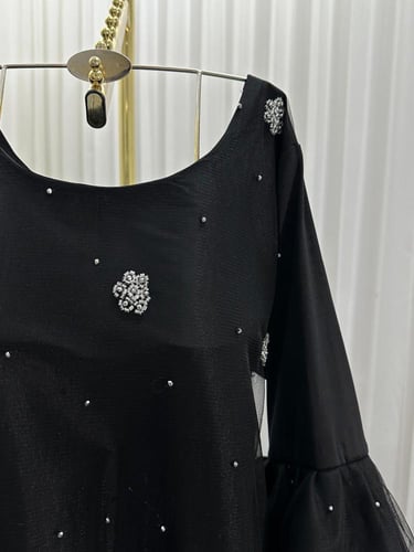 فستان تل مطرز شك