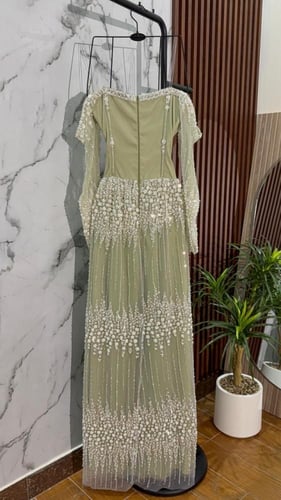 فستان شك زيتي