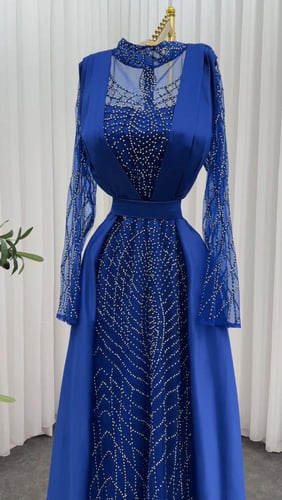 فساتين تفته مع تل مطرز