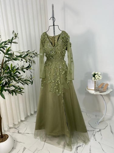 فستان حامل زيتي سهره