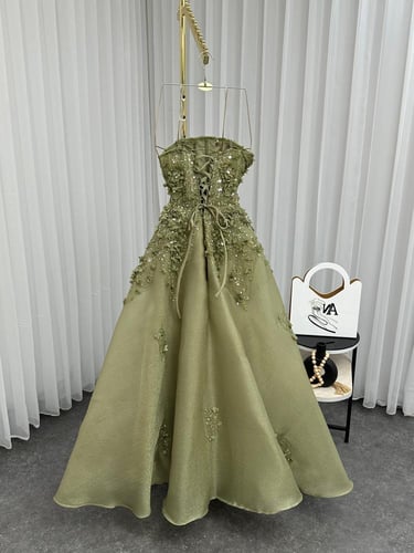 فستان سهره زيتي