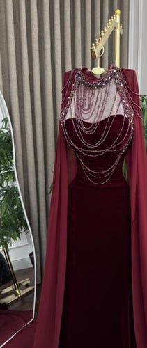 فستان مخمل كوري