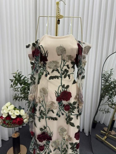 فستان تل ناعم