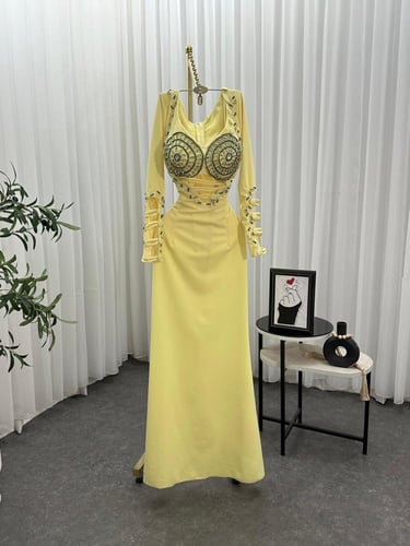 فستان باربي ليموني