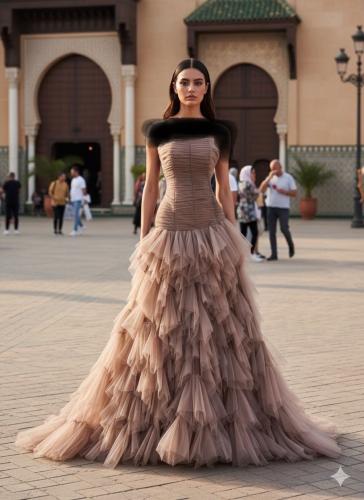 فستان سهره تل دبل كلوش